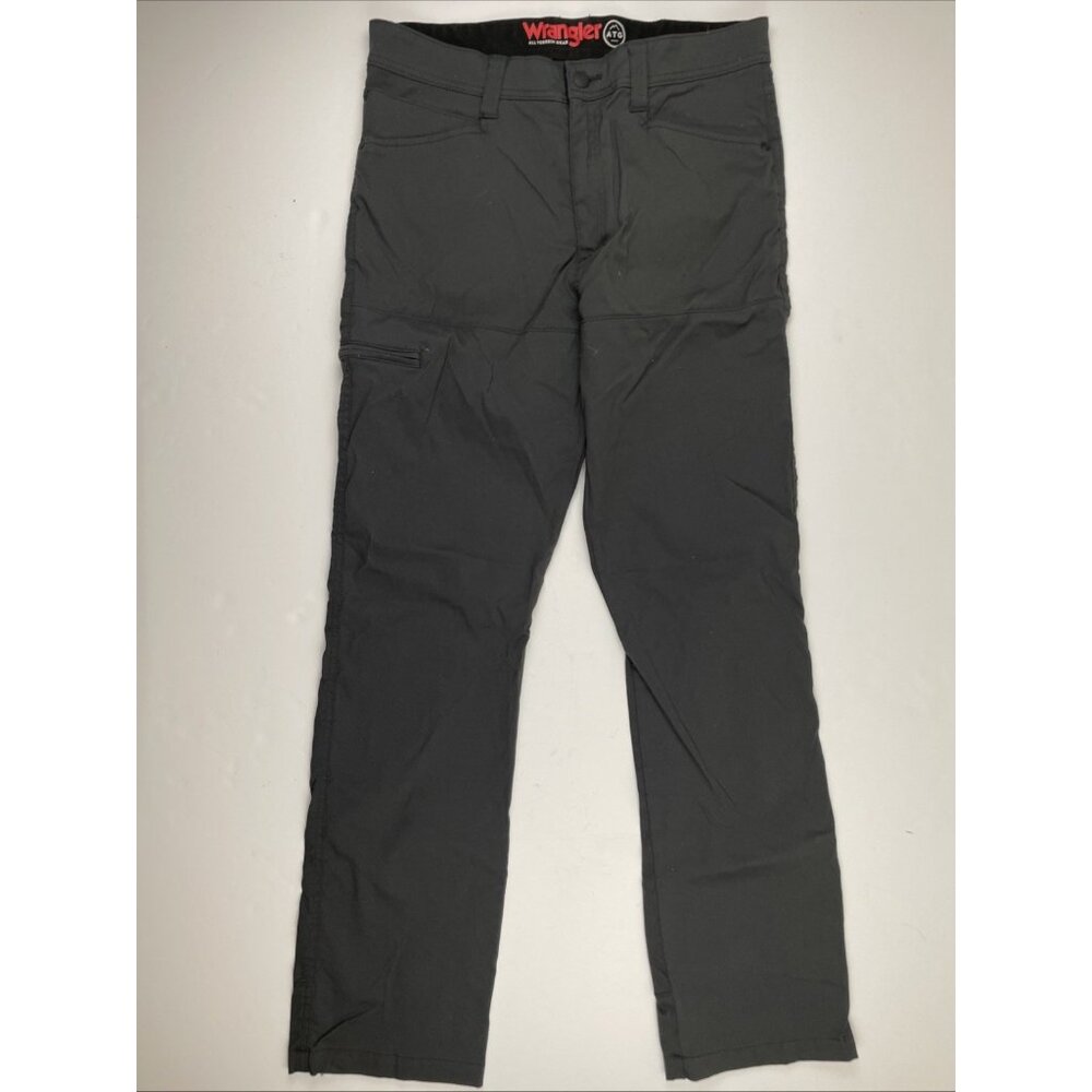 Wrangler All Terrain Gear Hiking Pants Mens 34x32 Black Nylon Stretch ATG - Picture 2 of 9